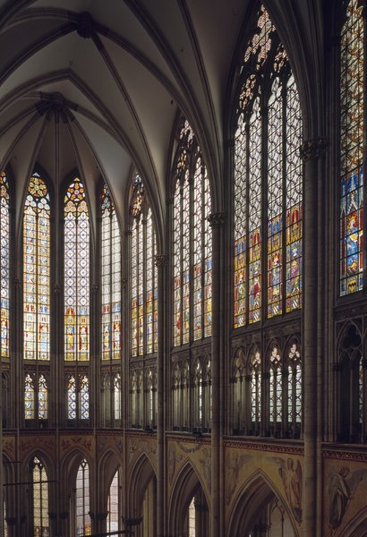 Köln, Dom: Blick vom Triforium in den Chor.