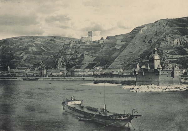 Charles Bernhoeft, 1895: 'Caub. Schloss Gutenfels und die Pfalz'.